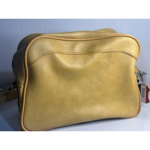 VTG 1975 American Tourister Escort Yellow Carry-On Tote Shoulder Bag MCM Luggage - Picture 5 of 10